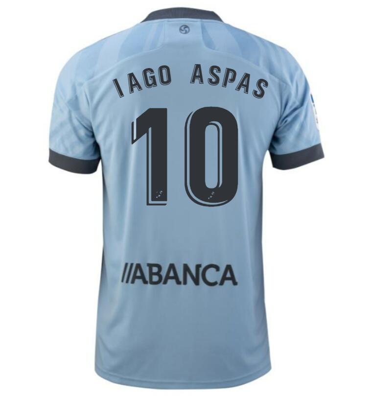 2021/22 Celta de Vigo Home Kit Soccer Jersey with Iago Aspas 10 printing